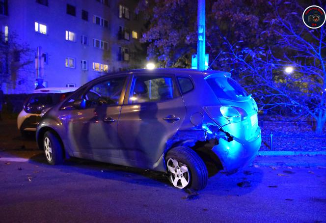 Nocny rajd pijanego na Mokotowie. Rozbijał wszystko po drodze!