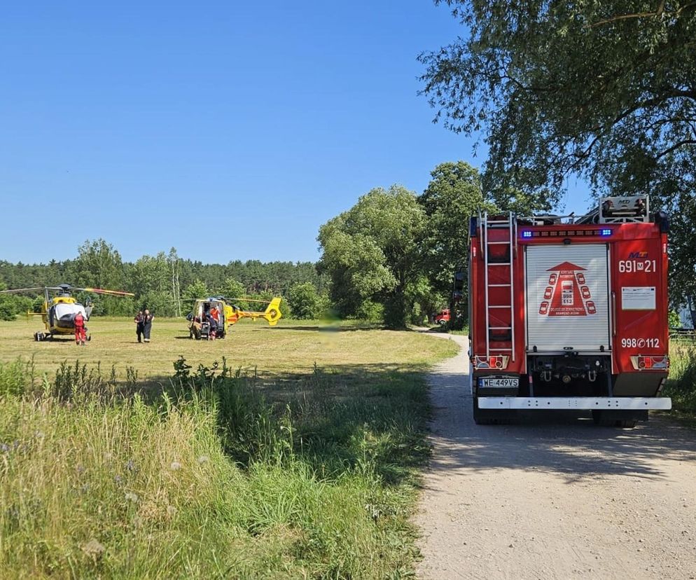 Dramat pod Wyszkowem! Wybuch benzyny w garażu, dwóch mężczyzn z ciężkimi oparzeniami