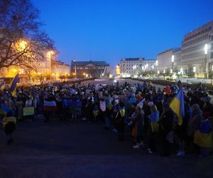 Manifestacja w trzecią rocznicę wybuchu wojny w Ukrainie