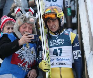 Noriaki Kasai podczas PŚ w Wiśle w 2017 roku