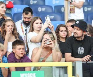 Kibice na meczu gwiazd Polska - Brazylia na Stadionie Śląskim