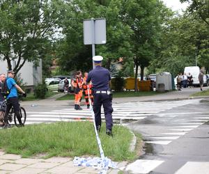 Wybuch samochodu w Zielonej Górze