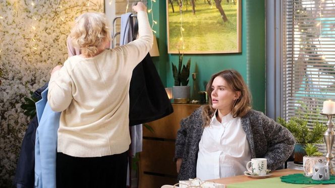 	M jak miłość odc. 1866. Marta (Dominika Ostałowska), Franka (Dominika Kachlik)