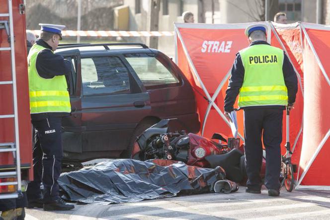 Wypadek w Błoniu k. Warszawy. Motocyklista nie żyje