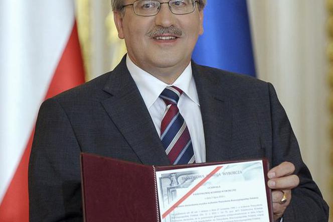 Bronisław Komorowski odebrał uchwałę PKW 