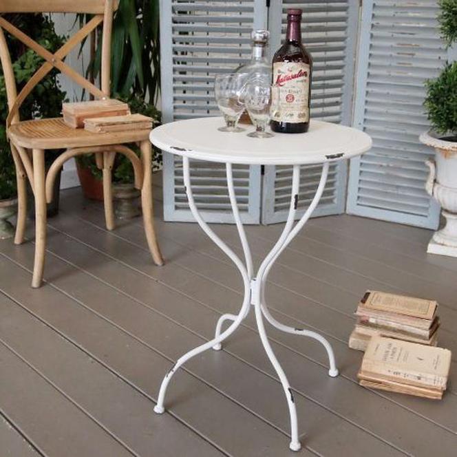 Metalowy stolik na balkon i na taras