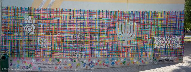 Mural "Utkany wielokulturowością" znowu odnowiony
