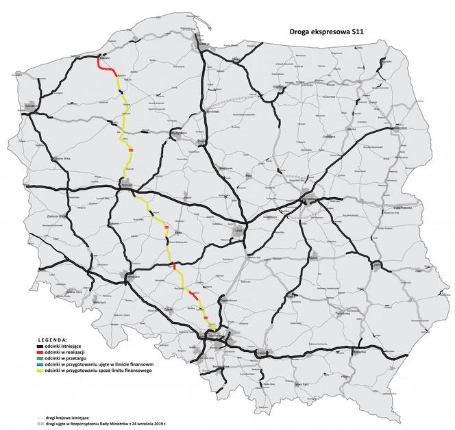 Nie ma zgody samorządów na wariant 1 węzła S11 proponowany przez GDDKiA