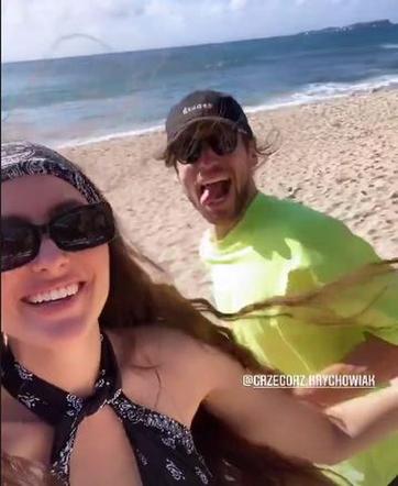 Grzegorz Krychowiak i Celia wyskoczyli na Karaiby