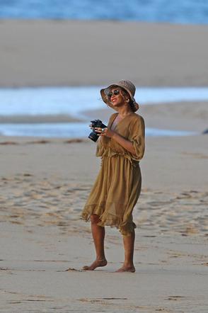 Beyonce na plaży