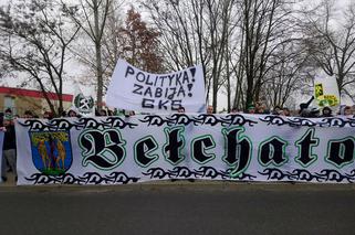 Manifestacja kibiców GKS Bełchatów