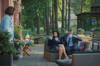 M jak miłość, odcinek 1818. Kinga (Katarzyna Cichopek), Piotrek (Marcin Mroczek), Marysia (Małgorzata Pieńkowska)