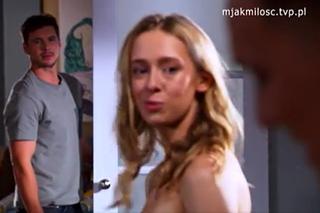 M jak miłość. Marcin (Mikołaj Roznerski), Olek (Maurycy Popiel), niania Paulina (Elżbieta Trzaskoś)	