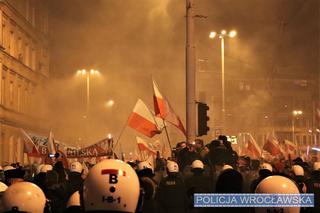 Wrocławski Marsz Niepodległości 2018 rozwiązany zgodnie z prawem! Istniało zagrożenie życia