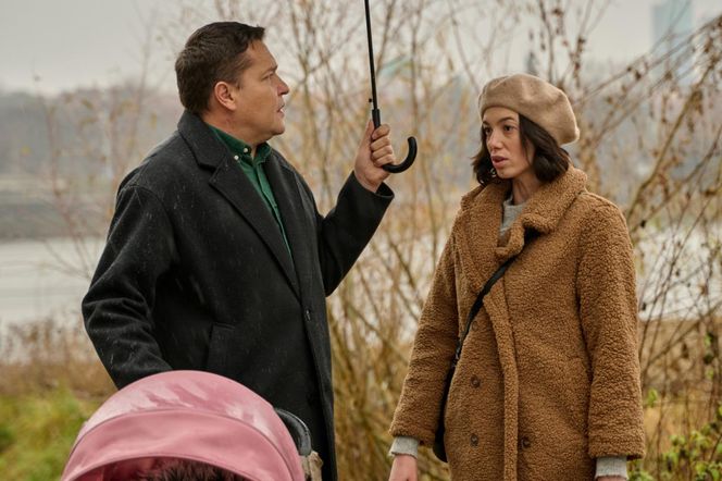 Na Wspólnej odc. 3983. Klaudia (Justyna Karłowska), Michał (Robert Kudelski)