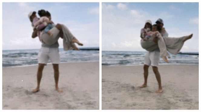 Tomaszewska z rodziną