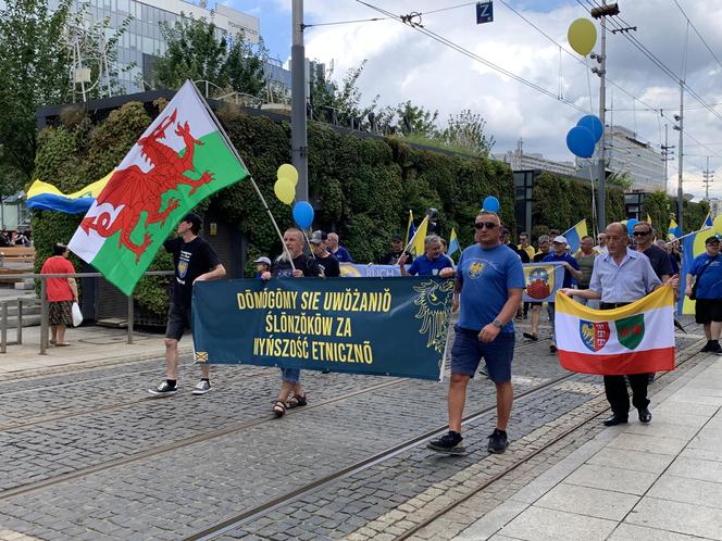 Marsz Autonomii Śląska przeszedł ulicami Katowic. "Hajmatu nie oddomy"