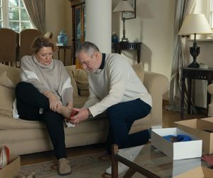 Barwy szczęścia, odcinek 3178. Józefina (Elżbieta Jarosik), Andrzej (Leon Charewicz)