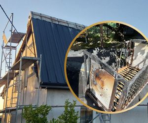 Dziewięcioosobowa rodzina z dwultenim synkiem straciła wszystko. Pożar wybuchł podczas remontu dachu