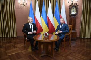 Spotkanie premierów Ukrainy i Polski. Tusk zabrał głos