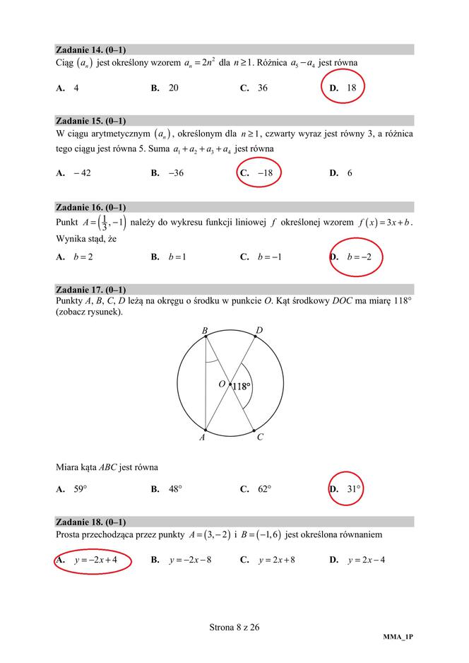 Matura 2020 ARKUSZE CKE z matematyki - poziom podstawowy! [ODPOWIEDZI]