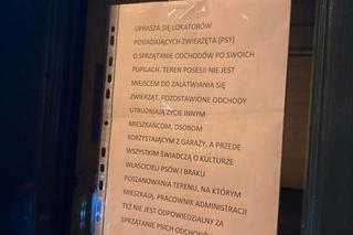 Ogłoszenia na klatkach schodowych