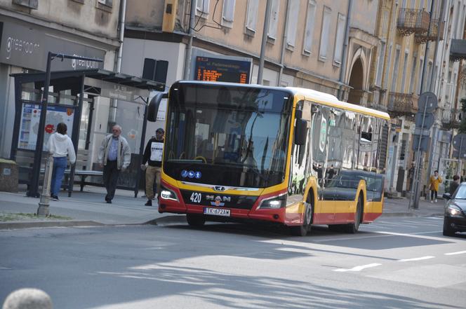 Obecne autobusy  miejskie w Kielcach
