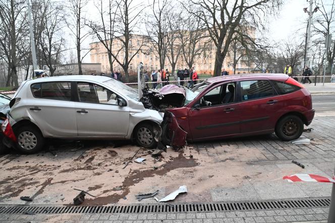 Wypadek w Szczecinie plac Rodła 