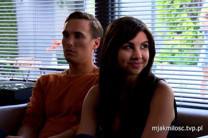 	M jak miłość. Aneta (Ilona Lewandowska-Janyst), Olek (Maurycy Popiel)