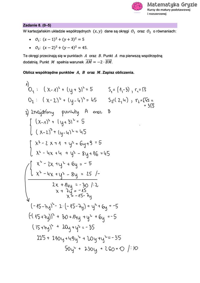 Matura 2025 matematyka rozszerzona: ODPOWIEDZI do wszystkich zadań, gotowe rozwiązania matury z matematyki rozszerzonej - Formuła 2023 [12.05.2025]	