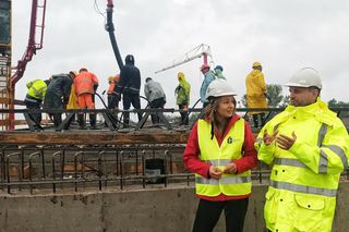 Budowa wiaduktu w Rembertowie