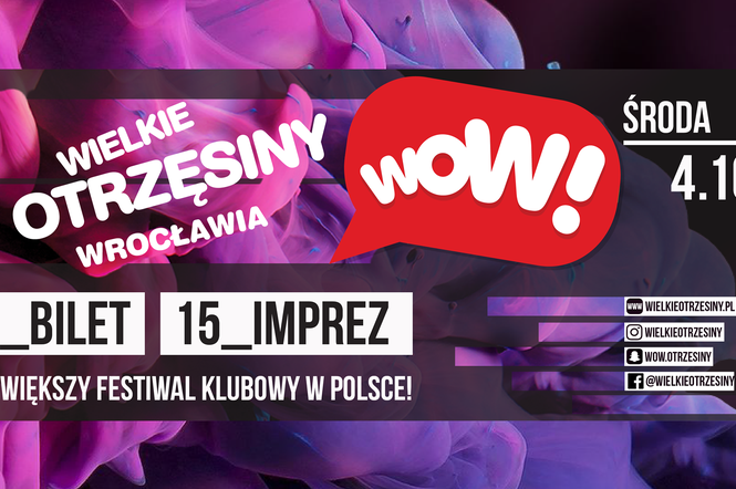 1 bilet – wiele imprez! Przed nami Wielkie Otrzęsiny Wrocławia – największa impreza klubowa w Polsce!