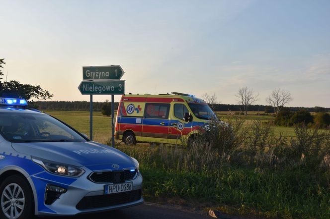 Trzy osoby poszkodowane w wypadku niedaleko Kościana. Policja wyjaśnia kto zawinił