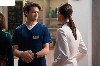 	Na dobre i na złe odc. 911. Tadek Borucki (Marcin Urbanke), Oliwia (Irmina Liszkowska)