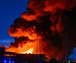 Pożar hali w Mińsku Mazowieckim