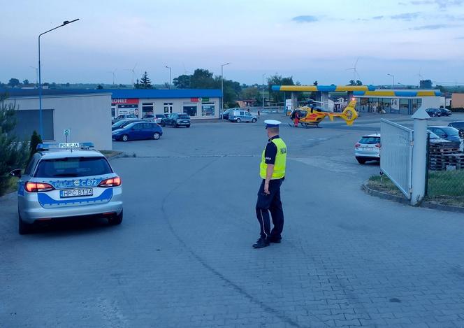 Podpalił budynek, potem ruszył z nożem na policjanta i strażaka! Padł strzał