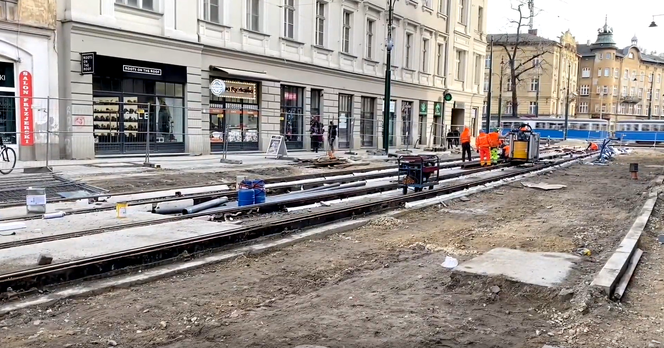 Wielki sajgon na przebudowie ul. Krakowskiej