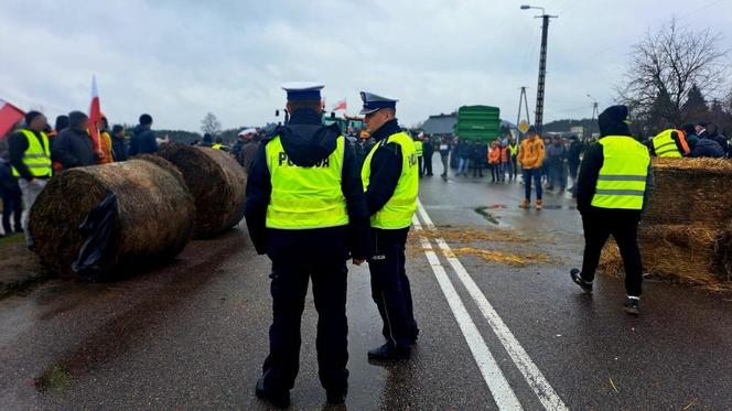 Protest rolników w woj. podlaskim (20.02.2024)