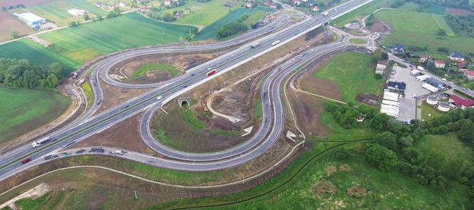 Budowa węzła Niepołomice na autostradzie A4