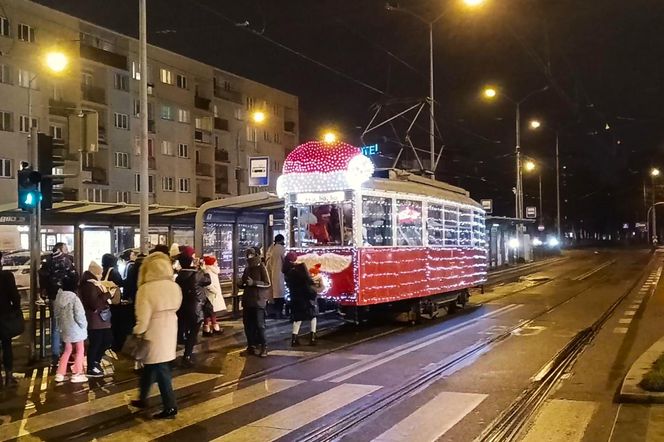 Mikołajkowy tramwaj w Szczecinie