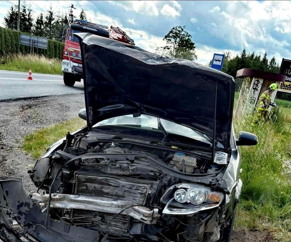 Sabnie: Trzy osoby ranne w wypadku na DK-63, sprawca nie miał prawa jazdy!