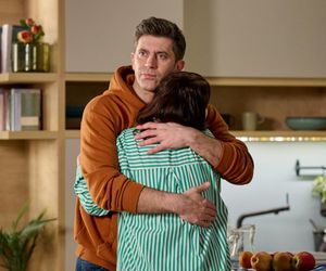 Na Wspólnej odc. 4031: Marta (Joanna Jabłczyńska), Mikołaj (Krzysztof Wieszczek)