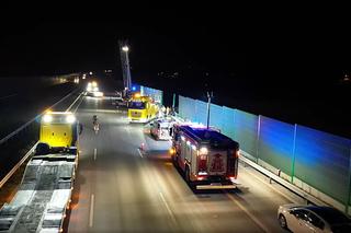 Wypadek na autostradzie A1. Spłonął TIR. Trasa była zablokowana kilkanaście godzin