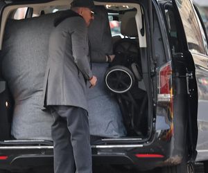 Krzysztof Ibisz z rodziną na spacerze