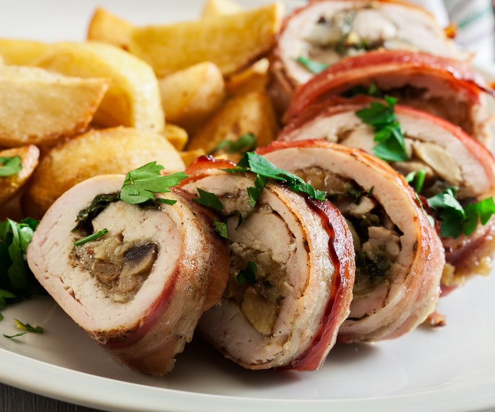 Roladki z piersi kurczaka