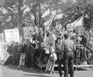 Powrót piłkarskiej reprezentacji Polski z Mistrzostw Świata w Republice Federalnej Niemiec - powitanie na lotnisku Okęcie, 1974 rok