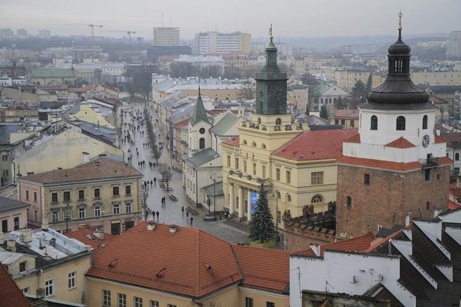 Panorama Lublina widziana z Wieży Trynitarskiej