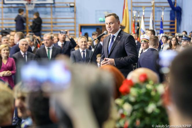 Zabiegany Andrzej Duda w Kazimierzy Wielkiej. Nawet nie miał czasu na OBIAD!