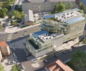 Biurowiec na Krakowskiej Rogatce w Kielcach. Wizualizacje
