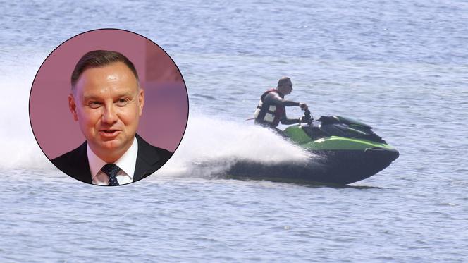 Prezydent Andrzej Duda szaleje na skuterze 